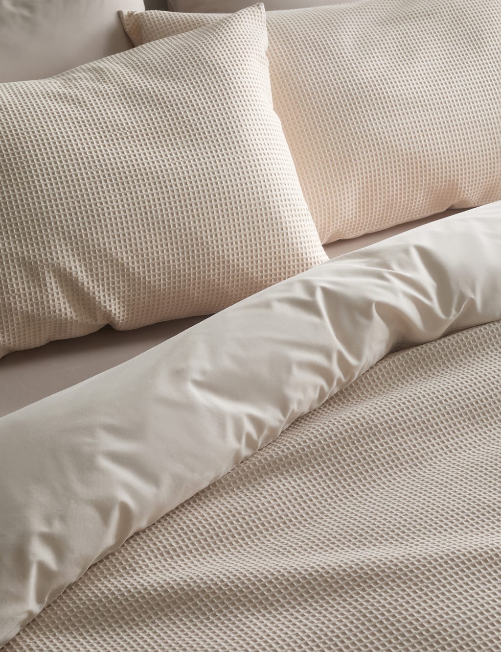 Pure Cotton Waffle Bedding Set