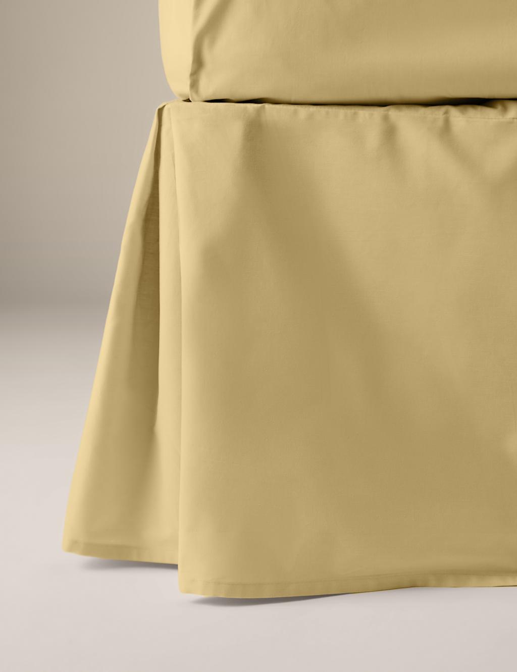 M&S Cotton Rich Base Valance Soft Yellow