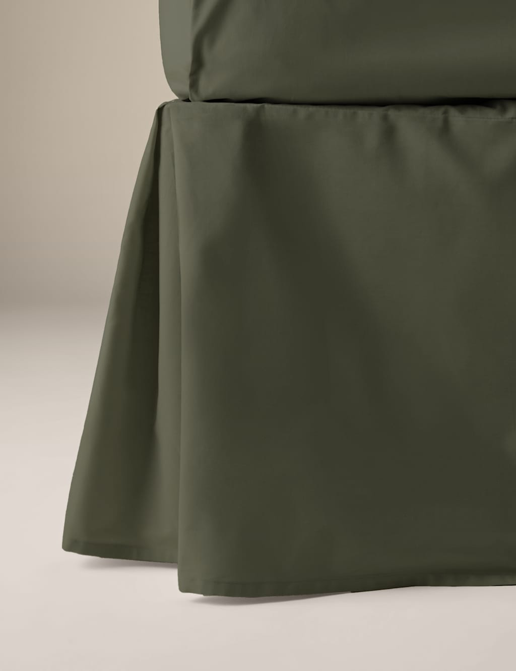 M&S Cotton Rich Base Valance Olive