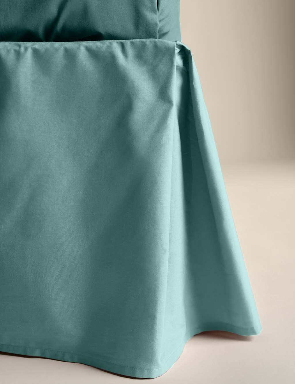 M&S Cotton Rich Base Valance Soft Teal