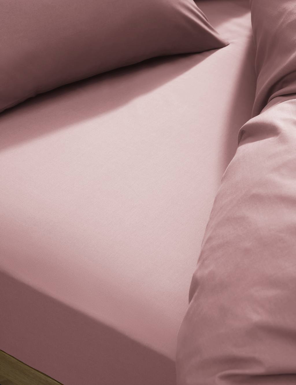 M&S Cotton Rich Extra Deep Fitted Sheet Pink