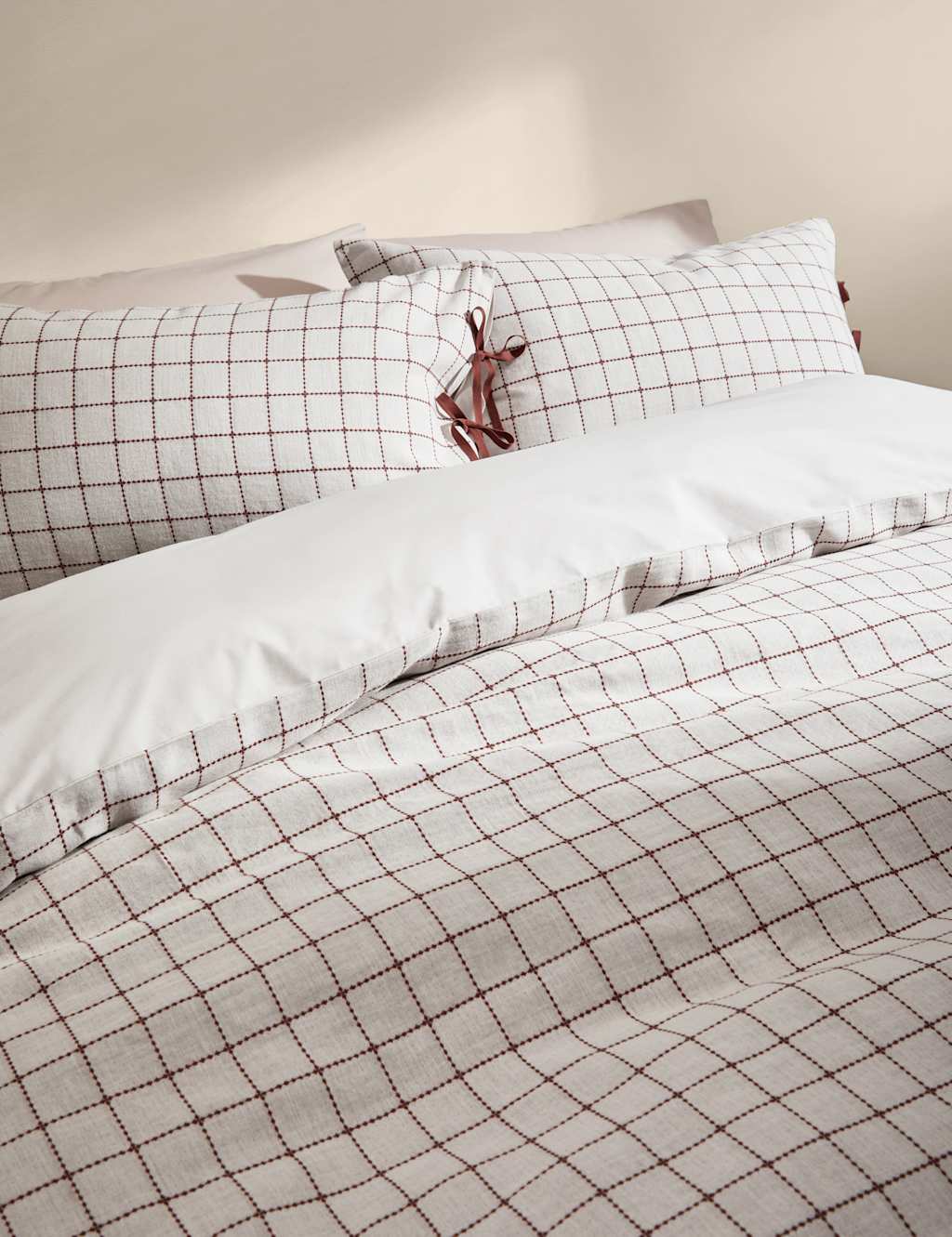 Pure Cotton Exquisite Earth Check Bedding Set