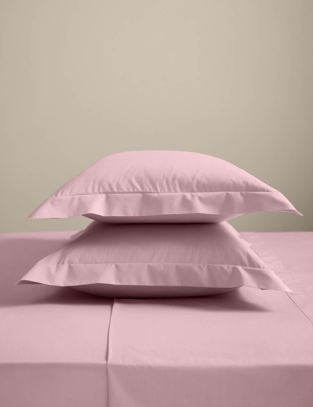 M&S 2 Pack Cotton Rich Oxford Pillowcases Blush