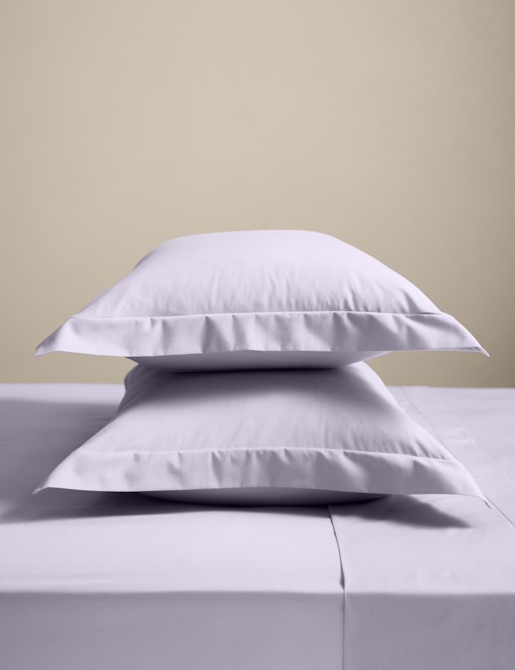 M&S 2 Pack Cotton Rich Oxford Pillowcases Lilac