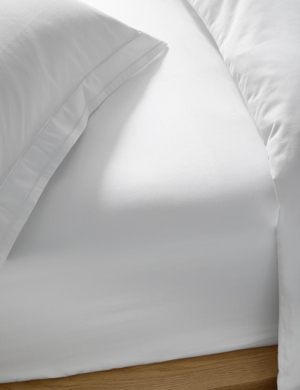 M&S Egyptian Cotton 1000 Thread Count Extra Deep Fitted Sheet White
