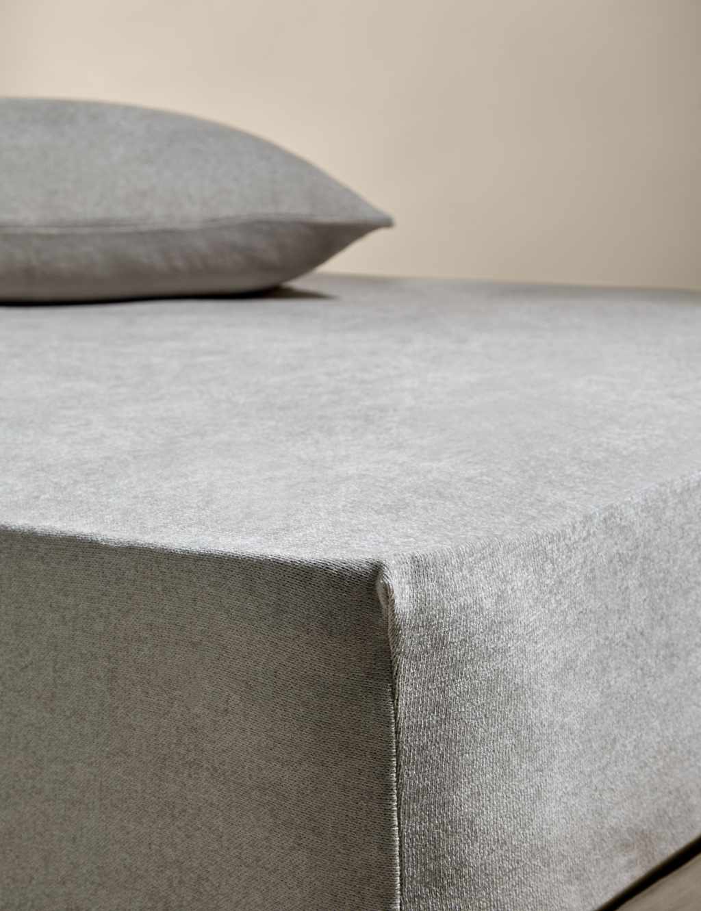 M&S Chenille Deep Fitted Sheet Grey
