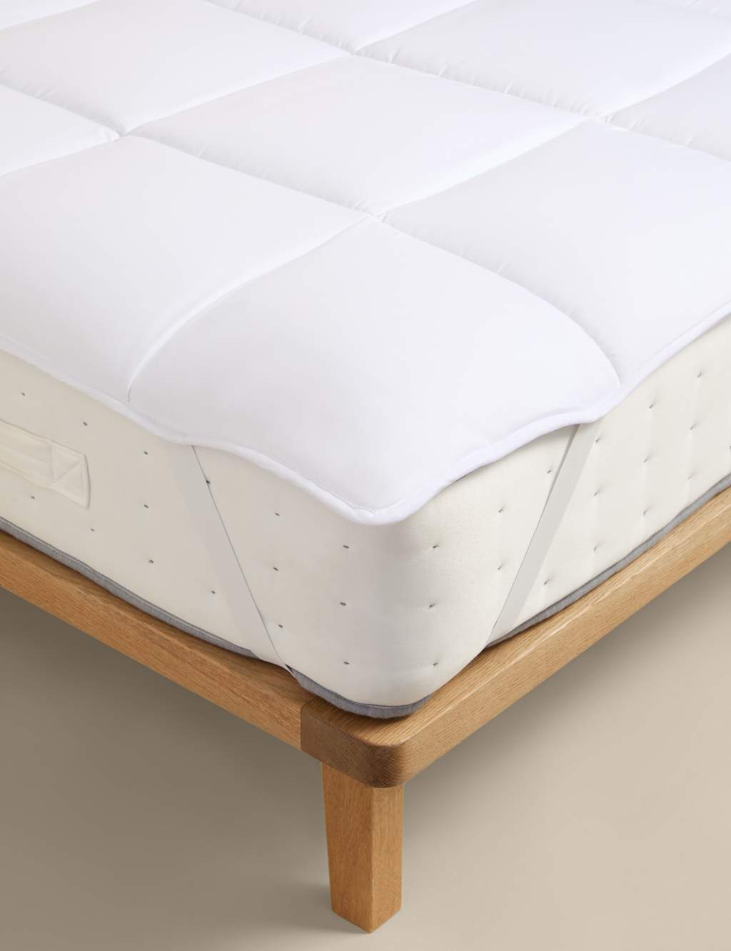 M&S Anti Allergy Plus Mattress Topper White