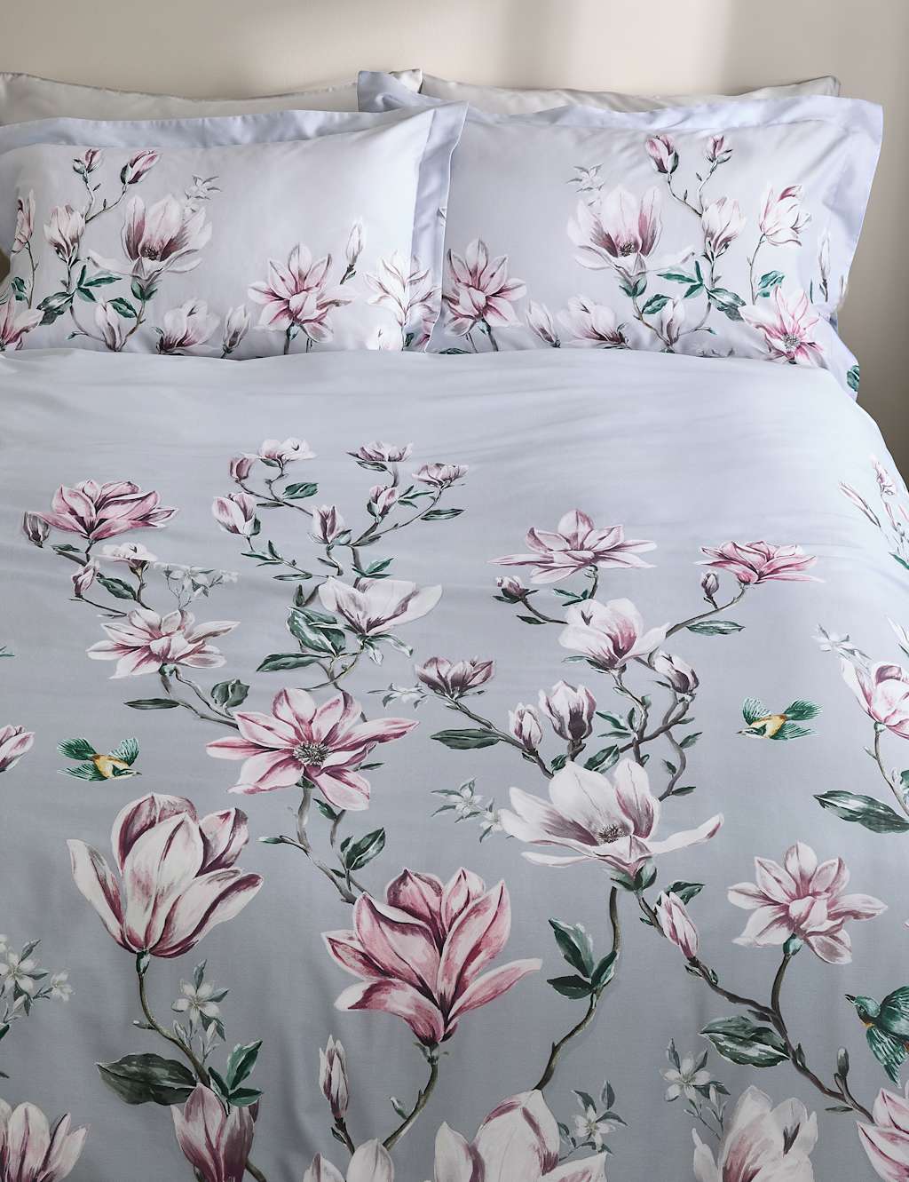 Pure Cotton Magnolia Bloom Bedding Set