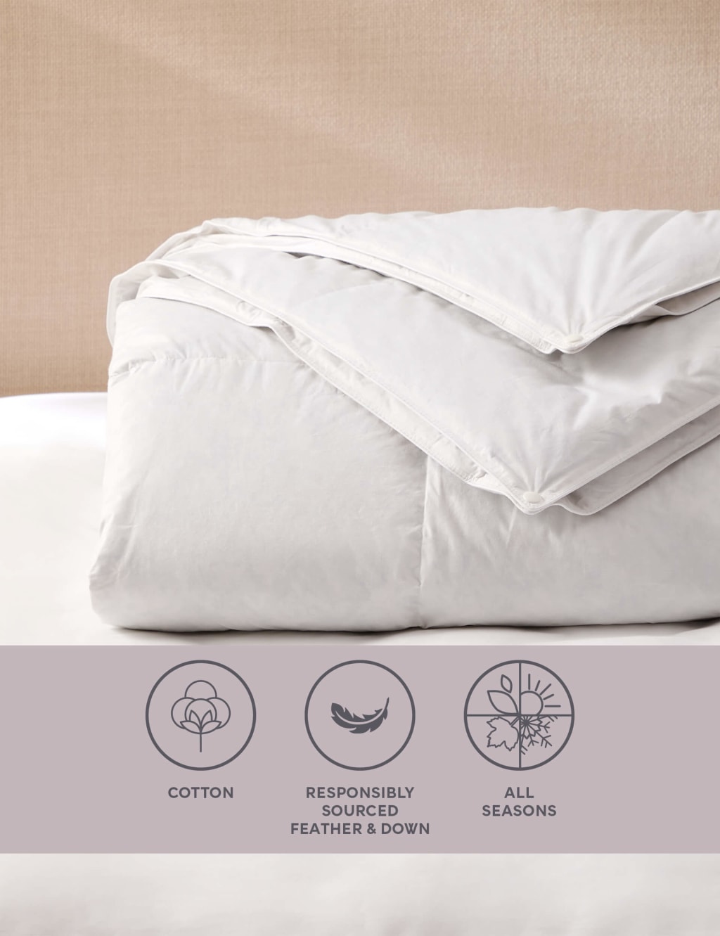 Goose Feather & Down 13.5 Tog All Season Duvet