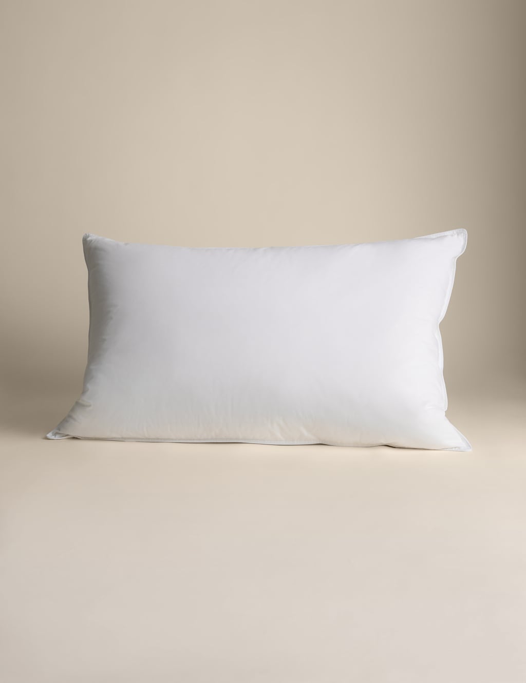 M&S Luxury White Duck Down Medium Pillow White