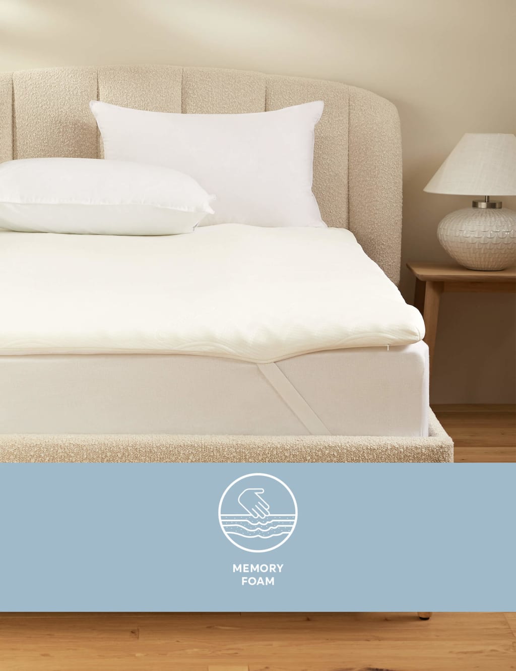 Memory Foam Contour 4cm Mattress Topper