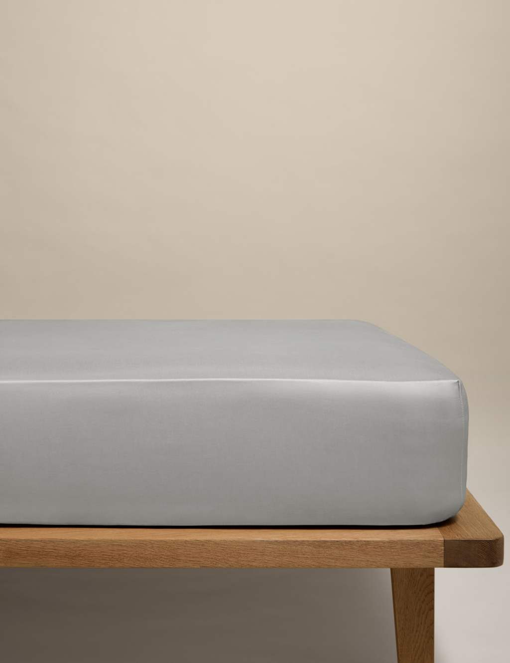 M&S Egyptian Cotton 400 Thread Count Silky Deep Fitted Sheet Dove