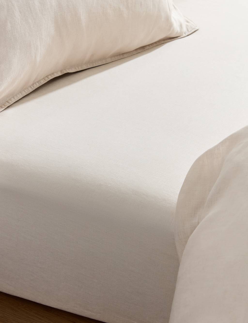 Pure Linen Extra Deep Fitted Sheet
