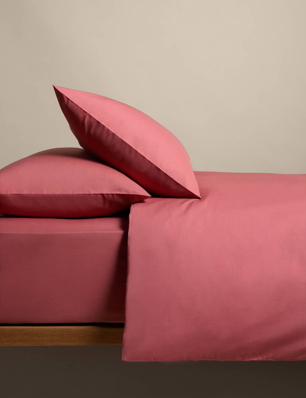 M&S Cotton Rich Bedding Set Clay