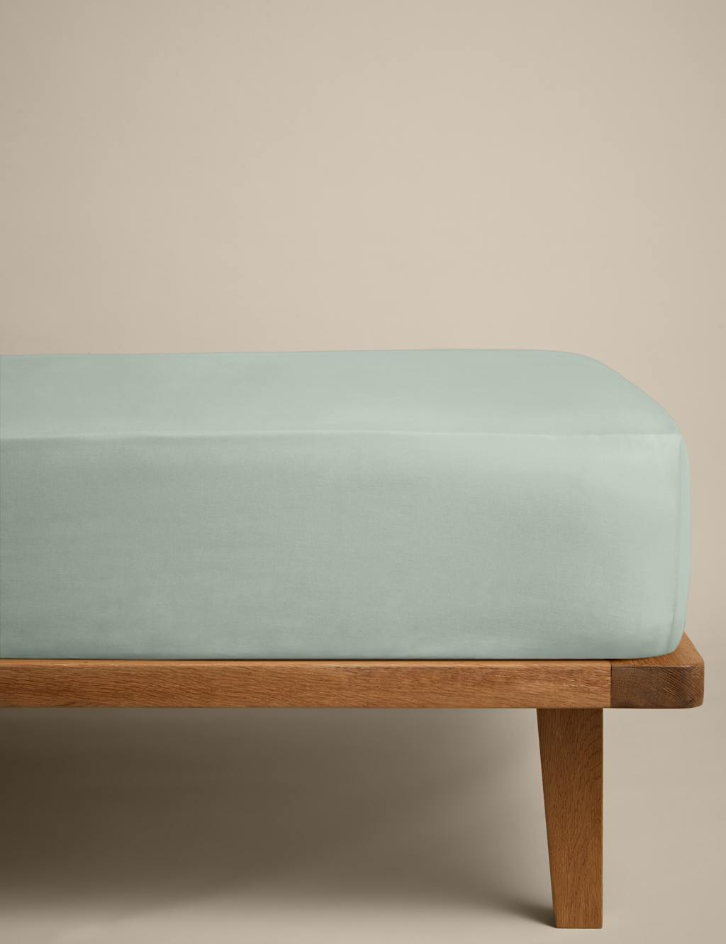 M&S Cotton Rich Deep Fitted Sheet Sage