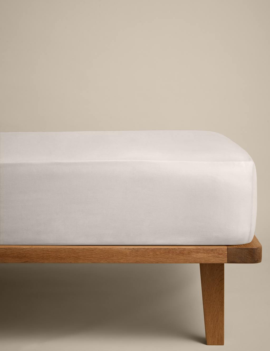 M&S Cotton Rich Deep Fitted Sheet Ivory