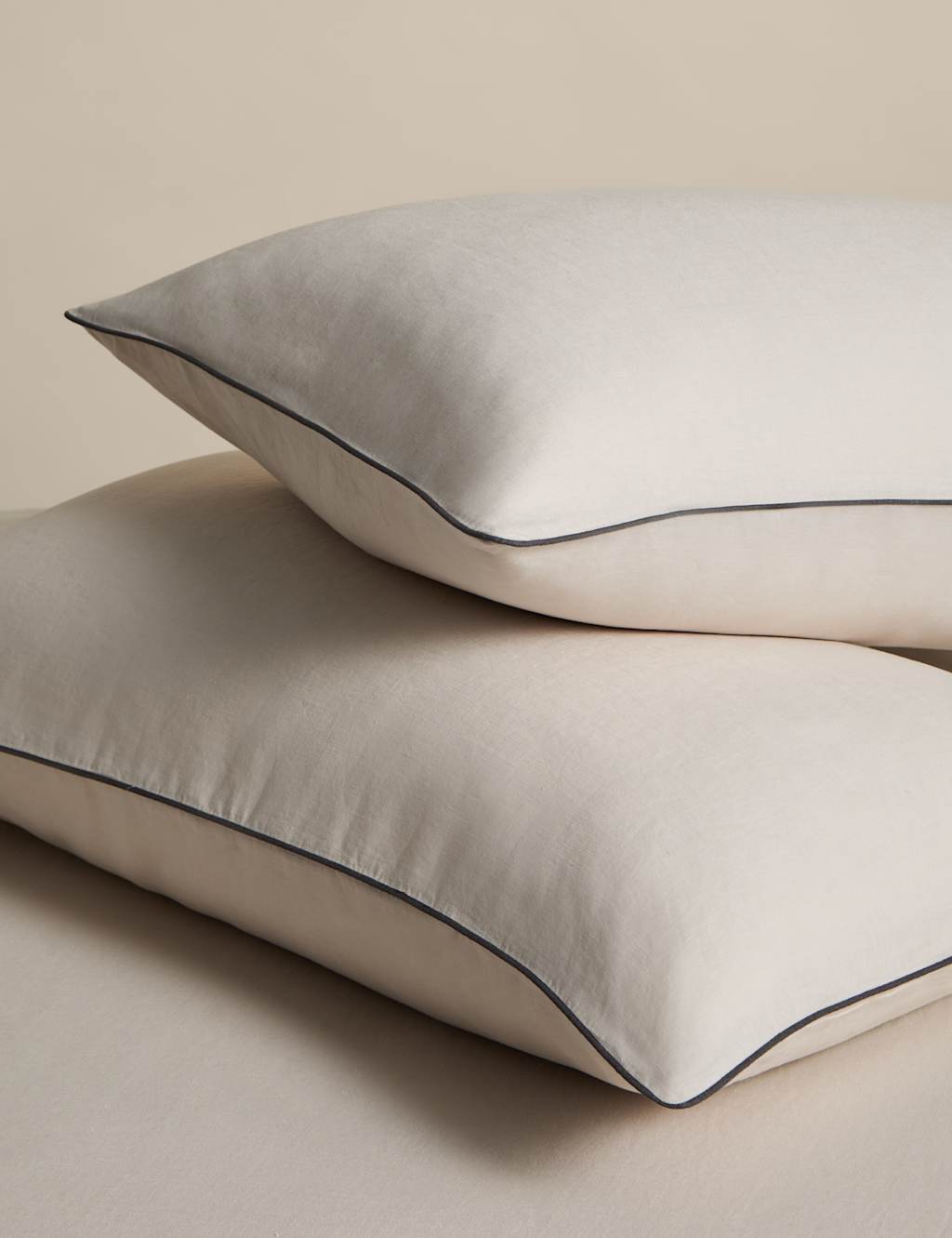 M&S 2 Pack Pure Linen Pillowcases Linen