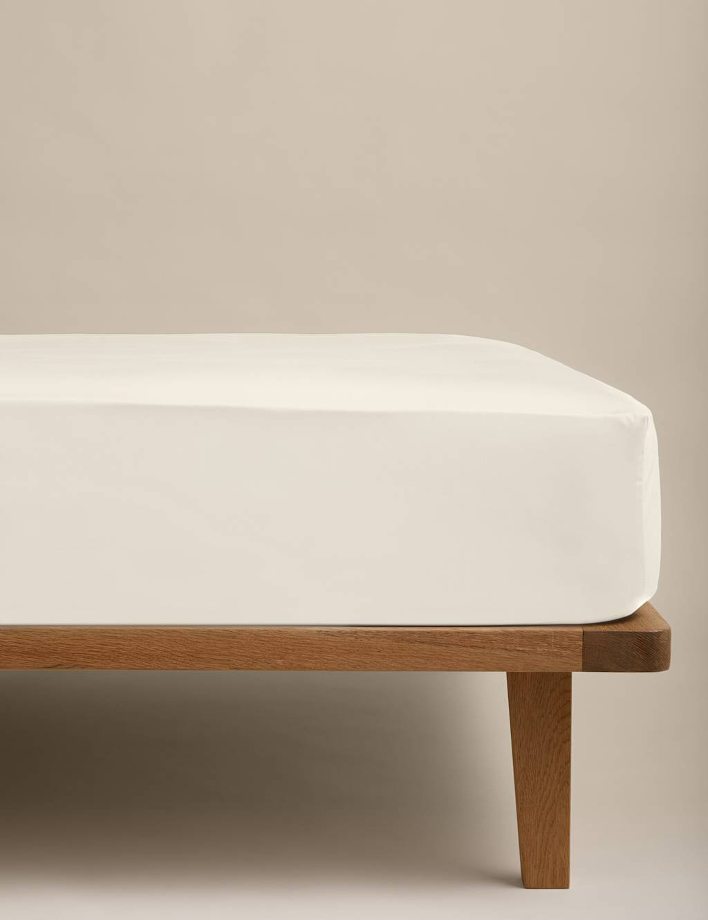 M&S Egyptian Cotton 230 Thread Count Fitted Sheet Cream