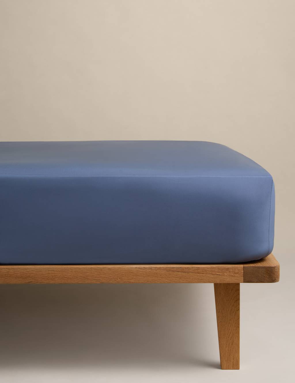 M&S Egyptian Cotton 230 Thread Count StayPut Fitted Sheet Slate Blue