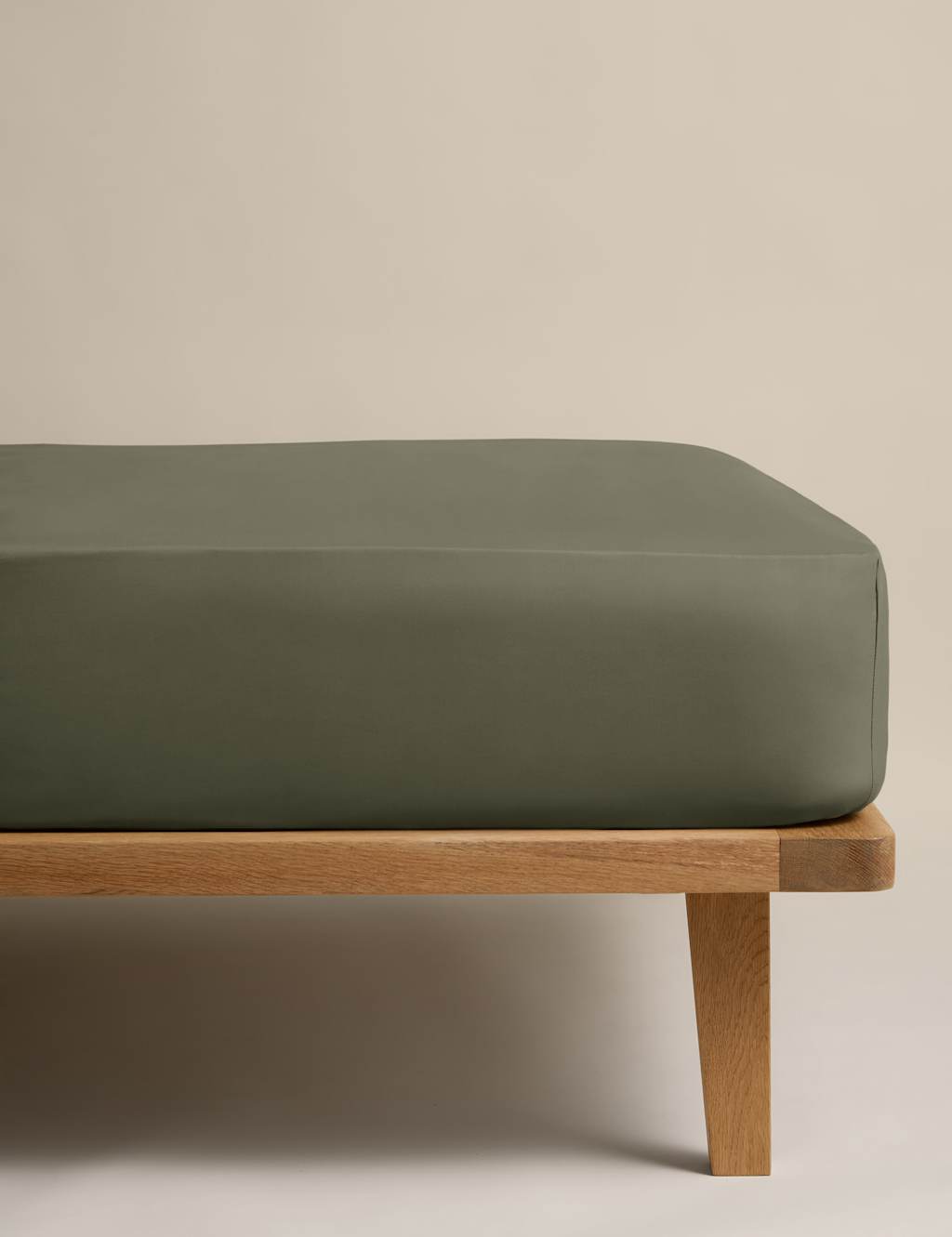 M&S Egyptian Cotton 230 Thread Count StayPut Fitted Sheet Khaki
