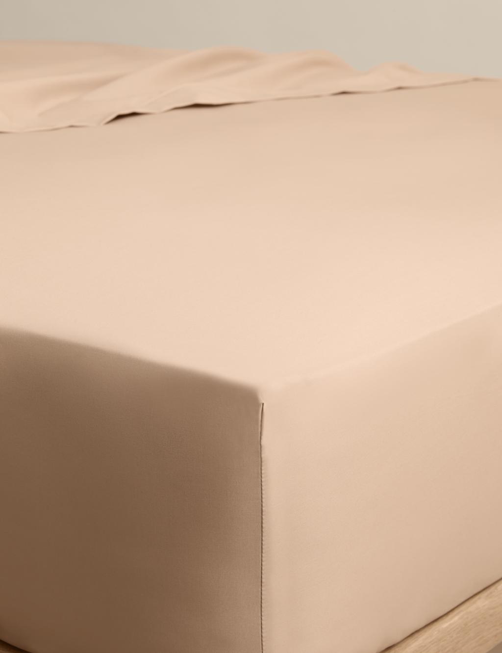 M&S Egyptian Cotton 230 Thread Count StayPut Fitted Sheet Biscuit