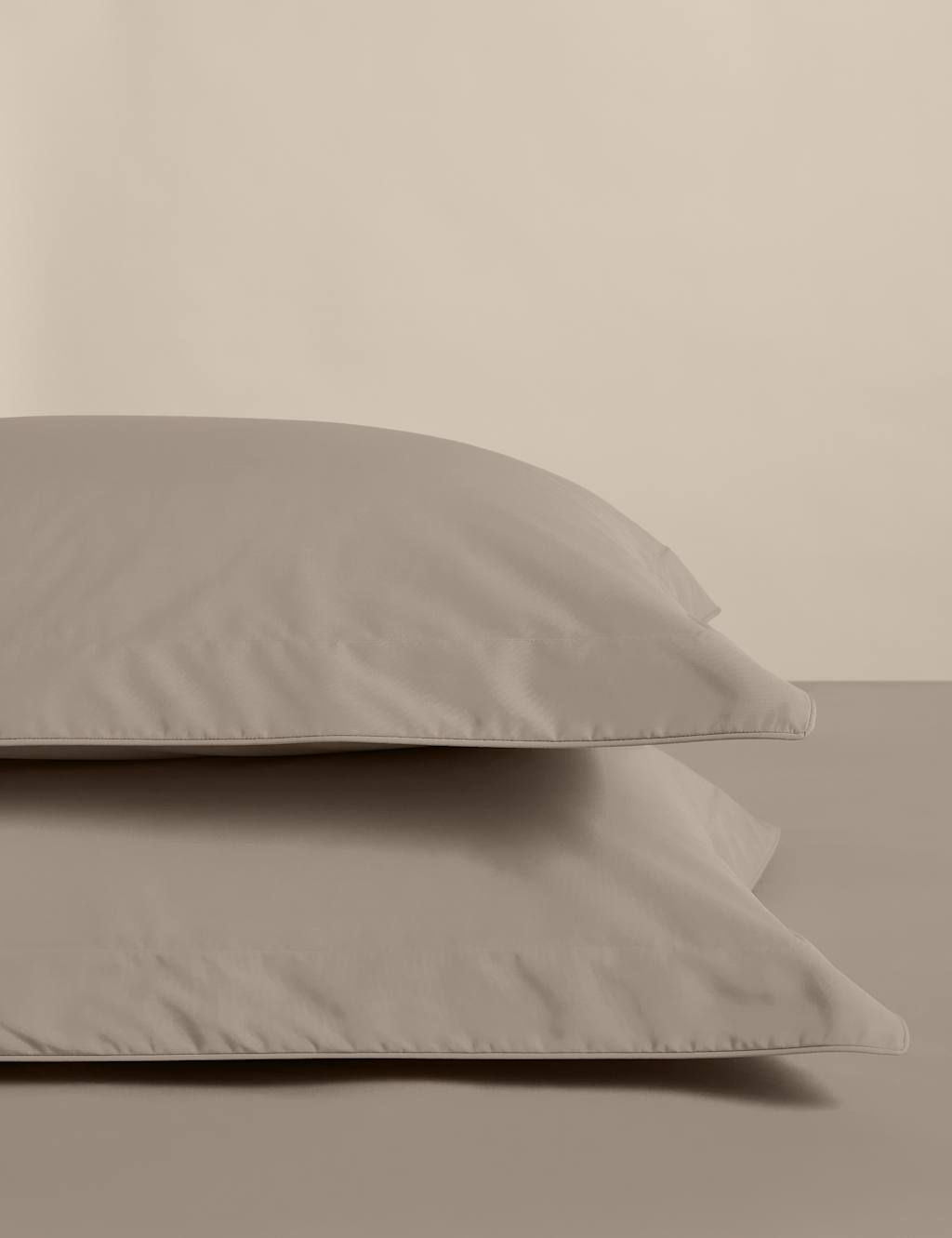 M&S 2 Pack Egyptian Cotton Oxford Pillowcases Mink