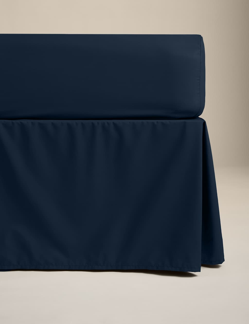 M&S Pure Egyptian Cotton Valance Sheet Navy