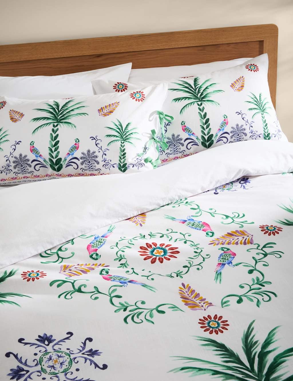 Pure Cotton Boho Paradise Tropical Bedding Set
