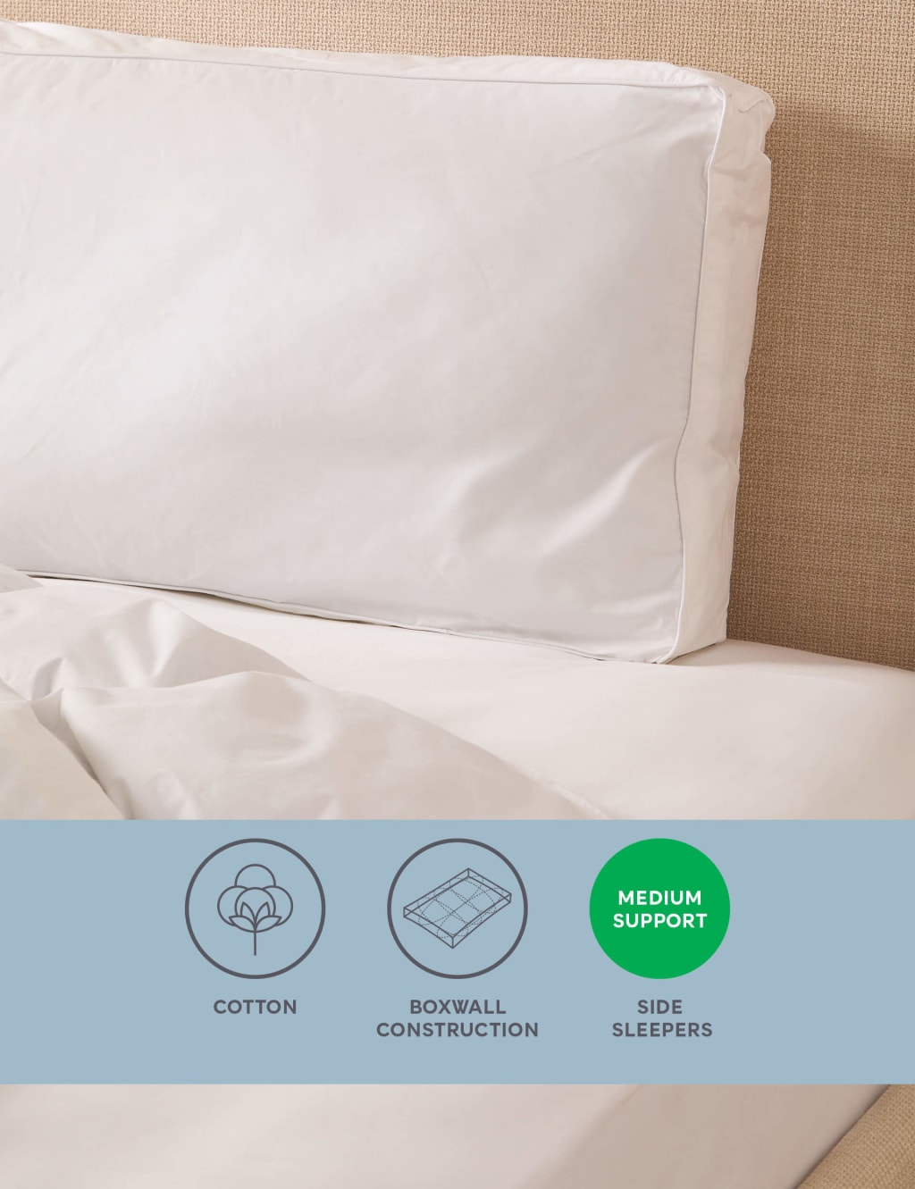 Side Sleeper Walled Pillow