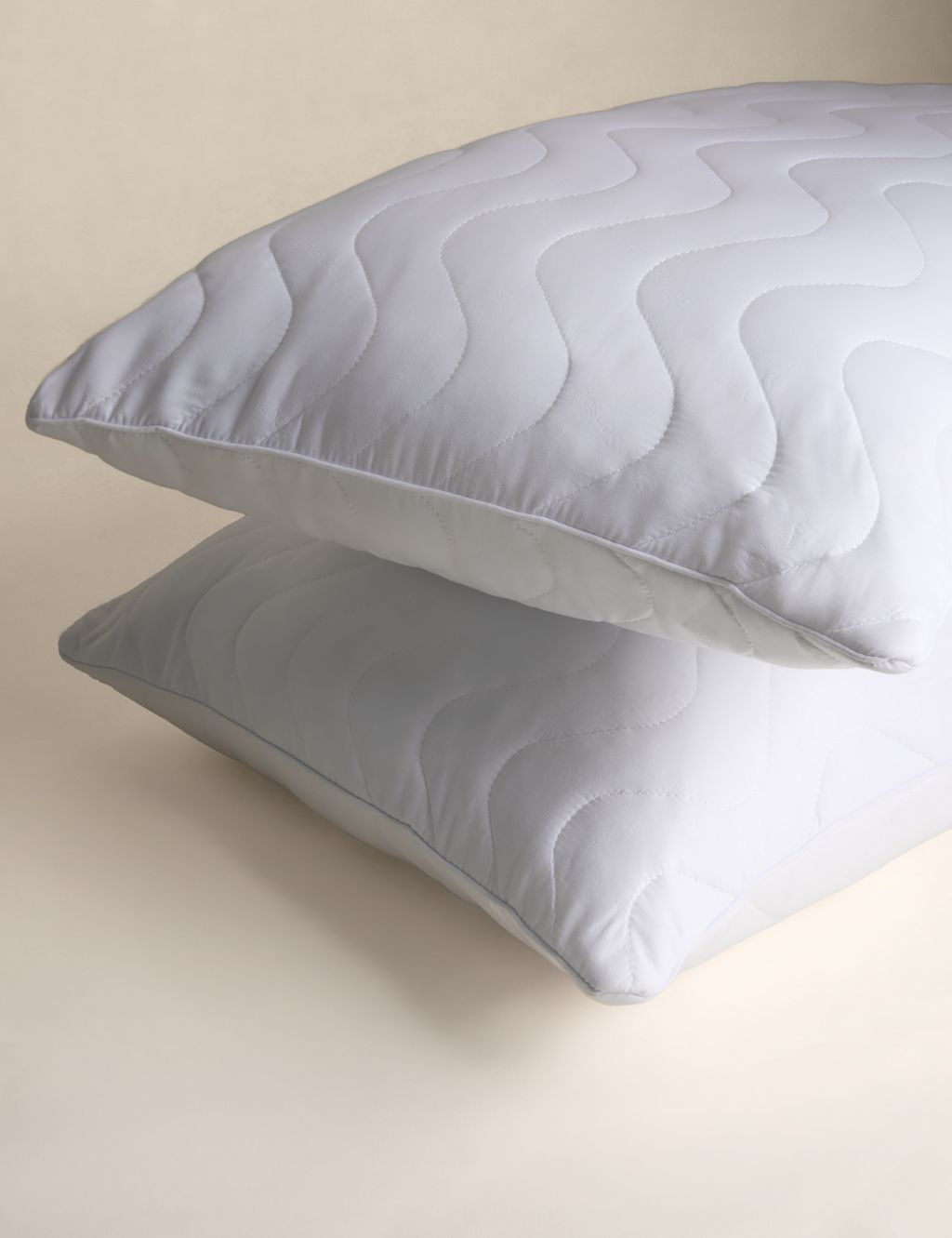 Body Sensor 2 Pack Body Temperature Control Firm Pillows White