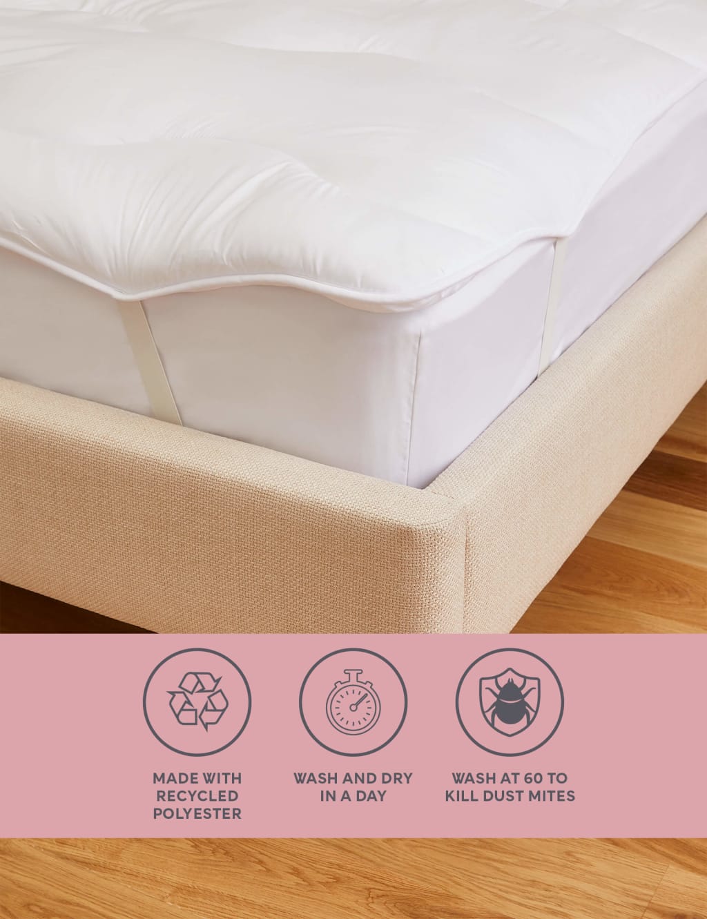 Supremely Washable Mattress Topper