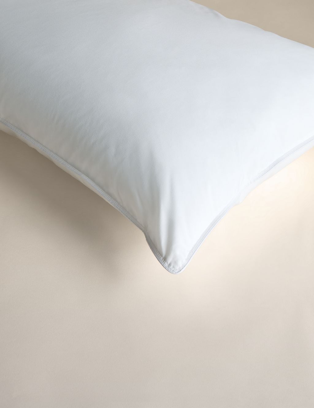 M&S Supremely Washable Medium King Size Pillow White