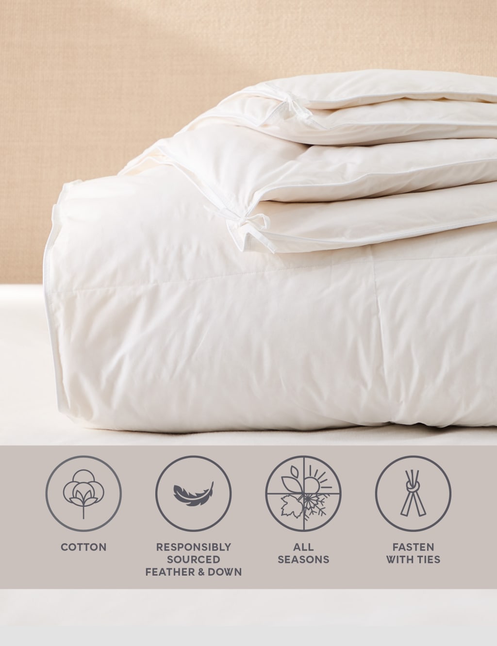 Duck Feather & Down 18 Tog All Seasons Duvet