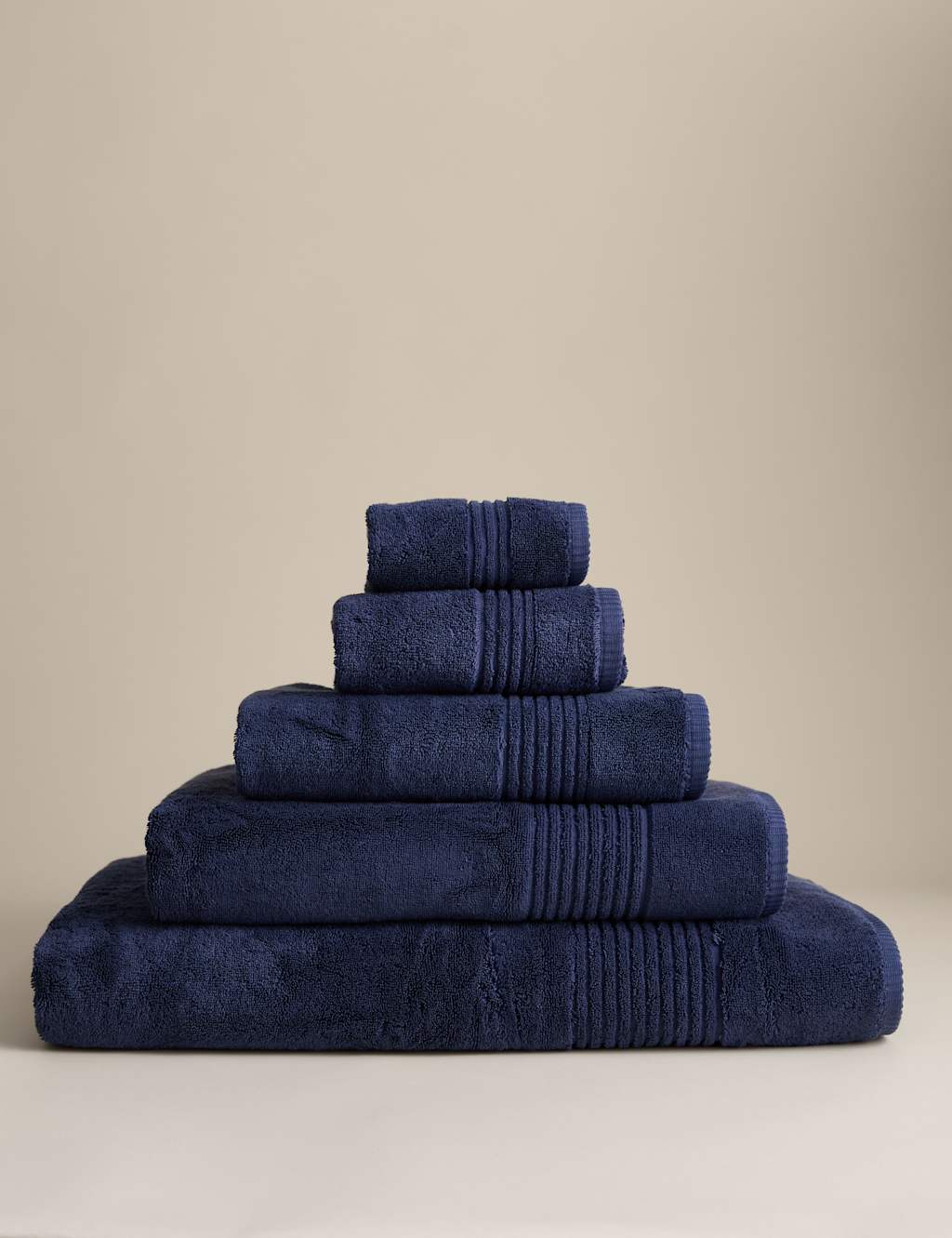 M&S Luxury Egyptian Cotton Towel Midnight Navy