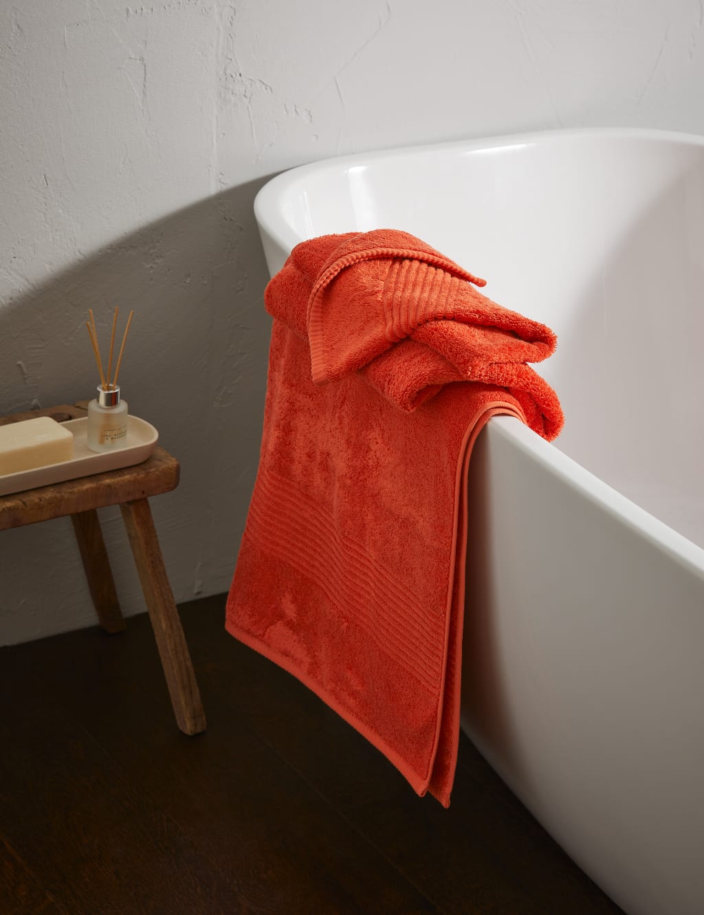 Orange bath towel set deals