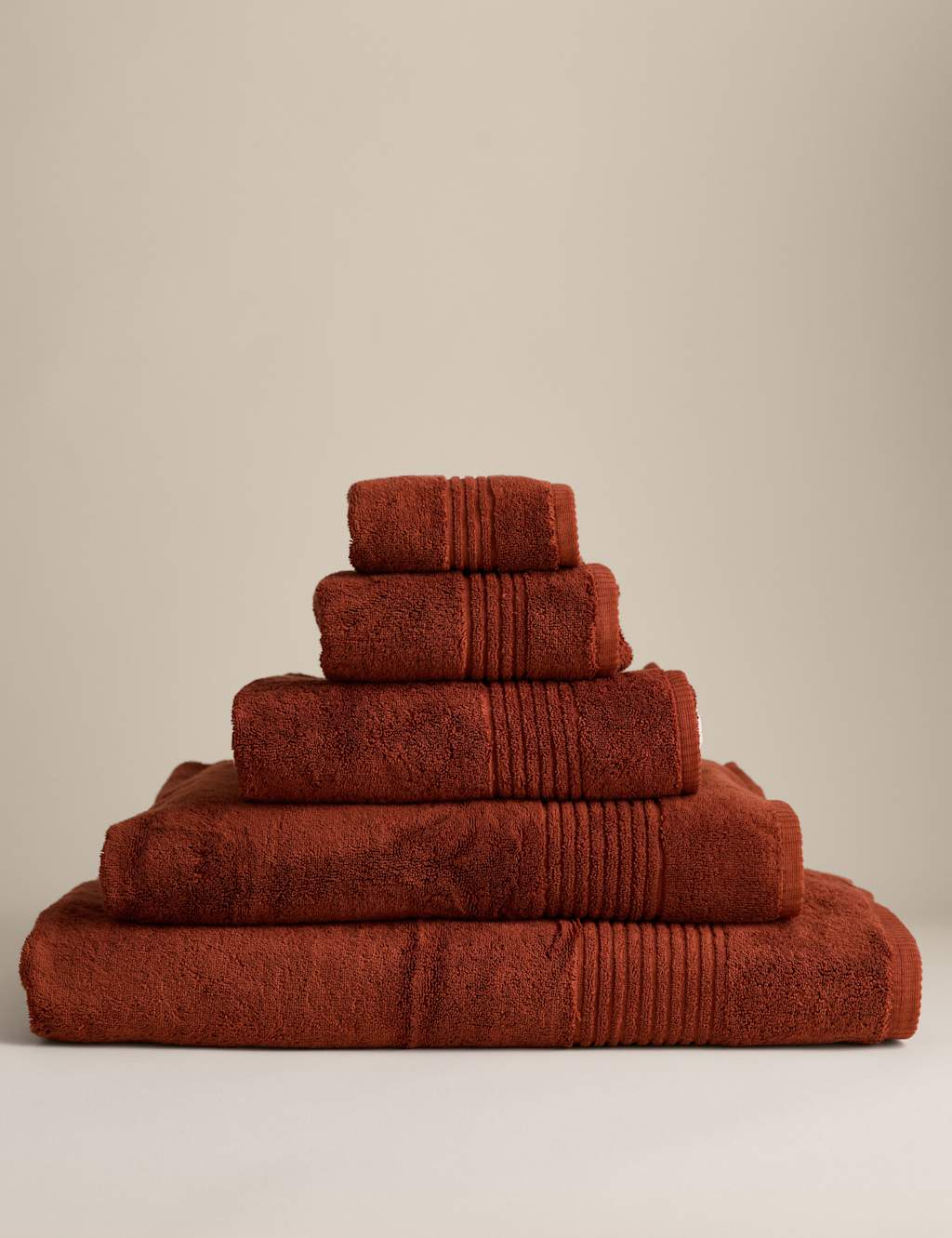 M&S Luxury Egyptian Cotton Towel Rust