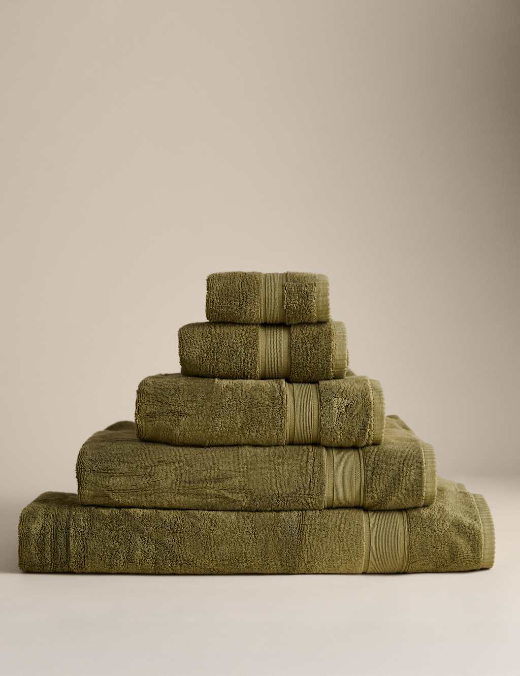 M&S Ultimate Super Soft Pure Cotton Towel Olive