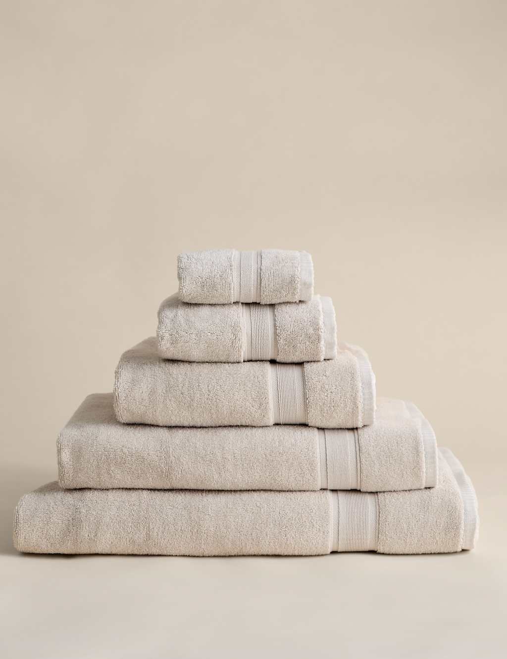 M&S Super Soft Pure Cotton Towel - Bath Sheet - Linen