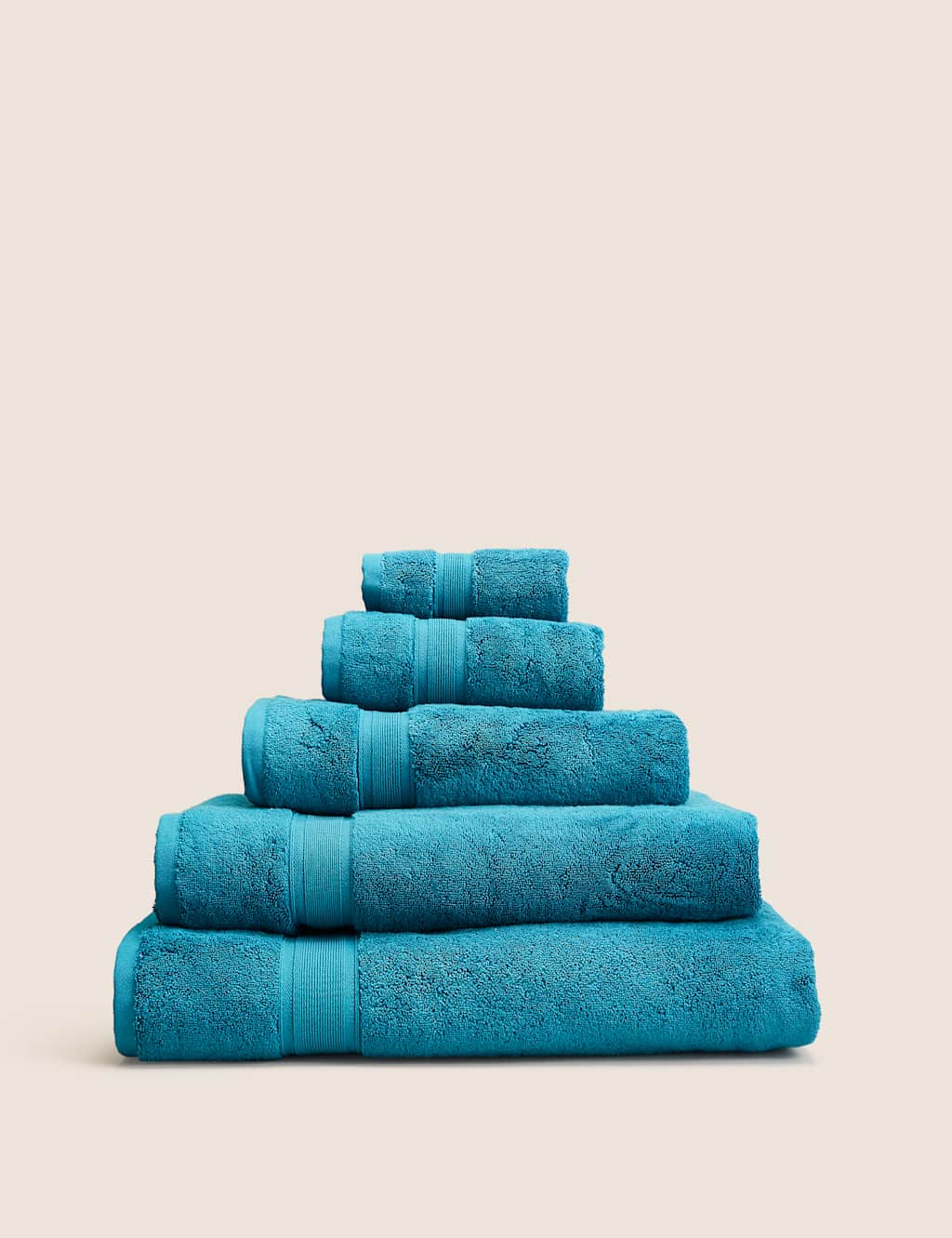 M&S Heavyweight Super Soft Pure Cotton Towel Chambray