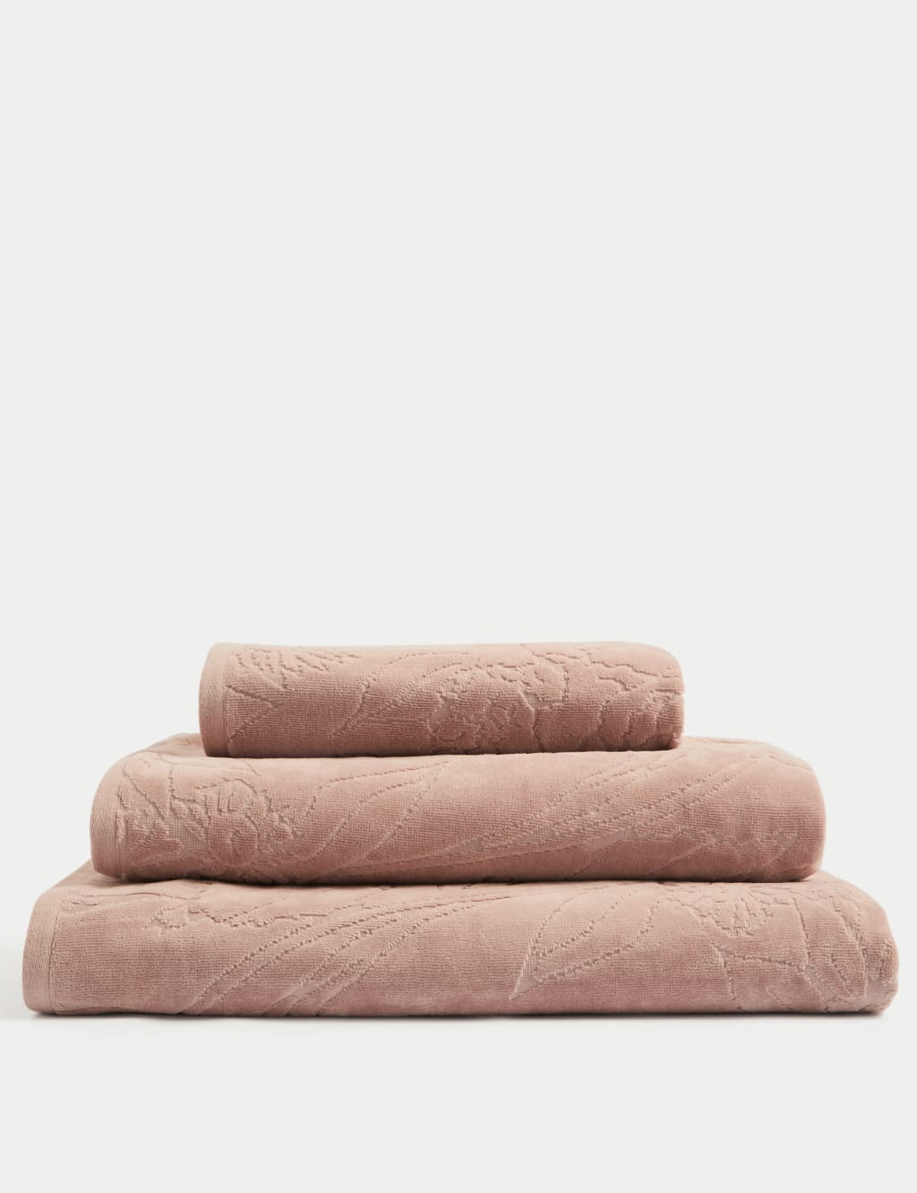 Pure Cotton Linear Floral Towel