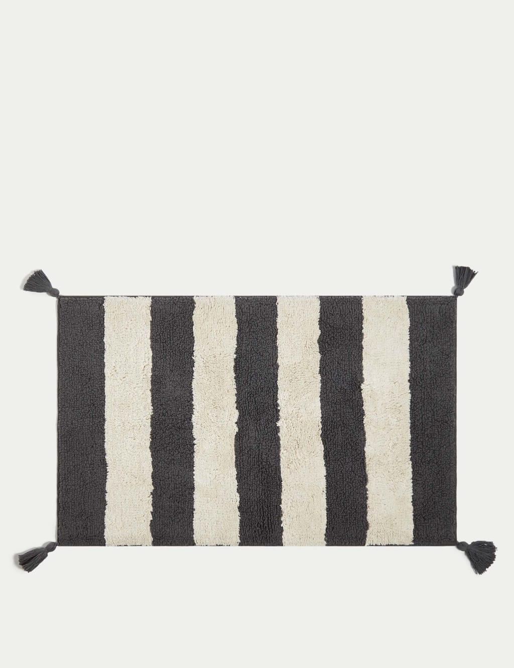 Pure Cotton Striped Bath Mat