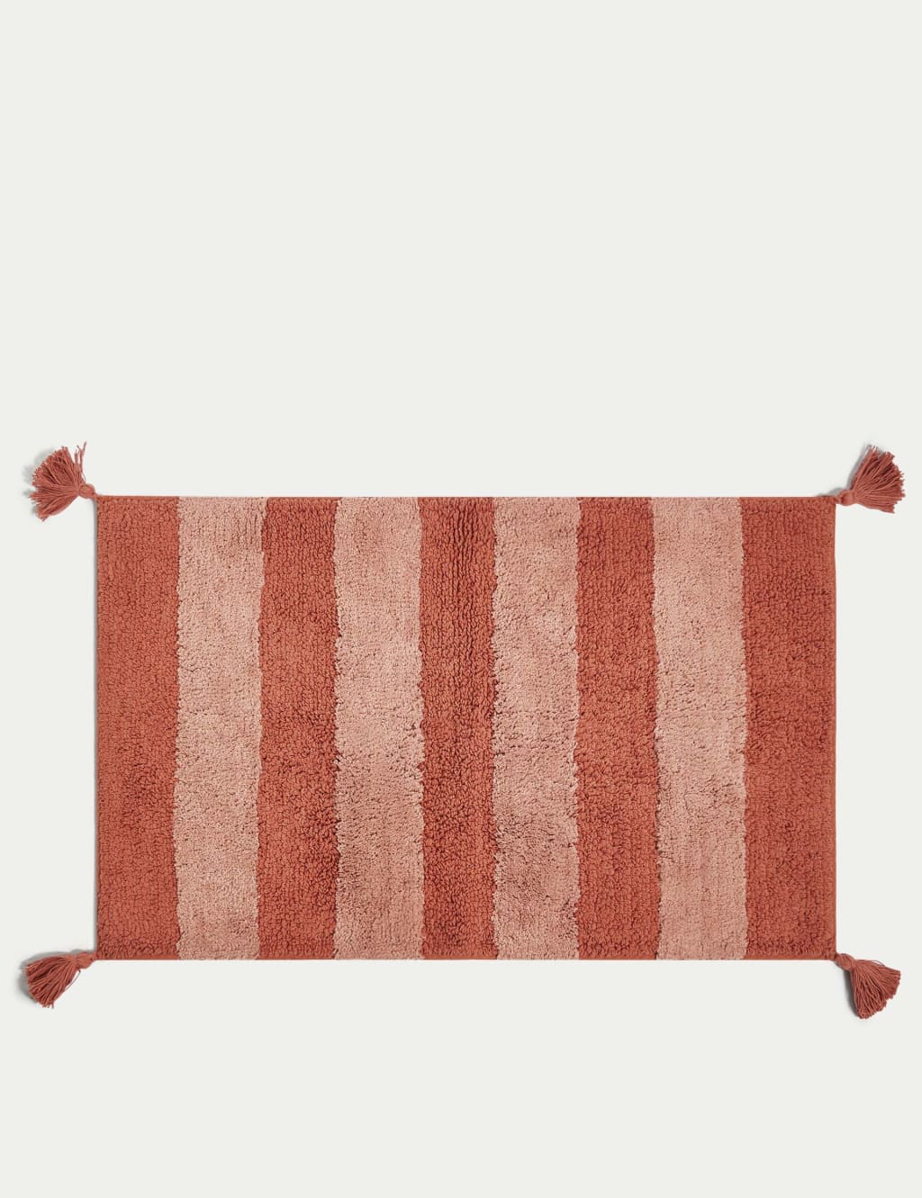 Pure Cotton Striped Bath Mat