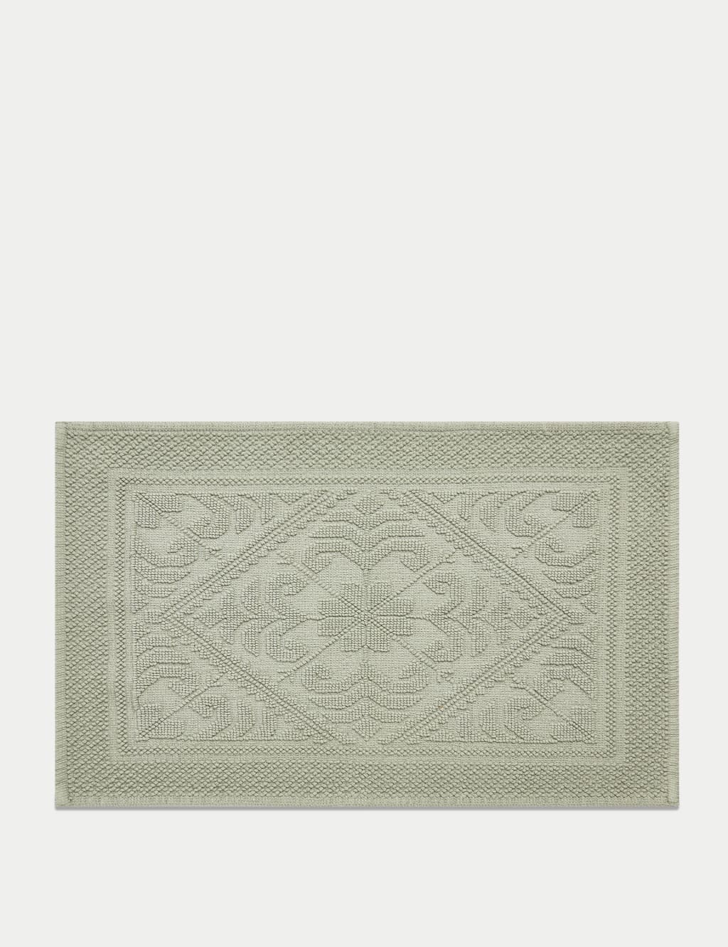 Pure Cotton Damask Bath Mat