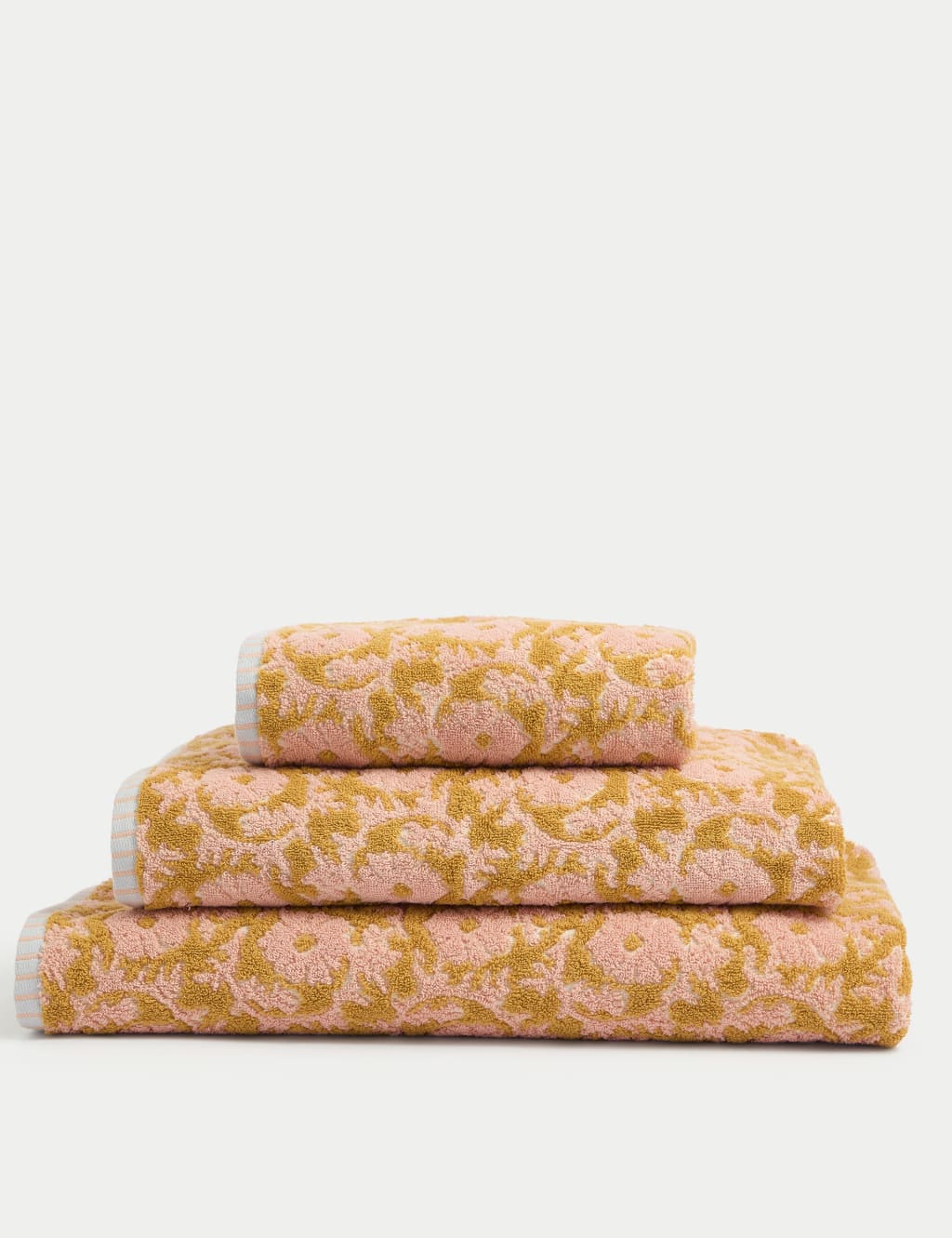 Pure Cotton Silhouette Floral Towel