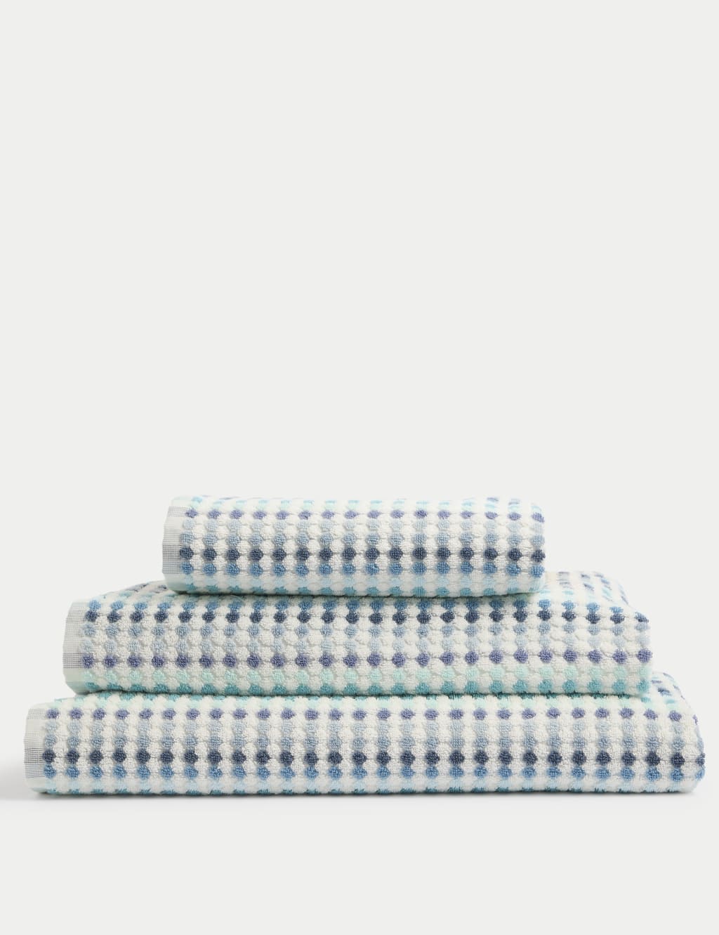 Pure Cotton Spotty Striped Towel