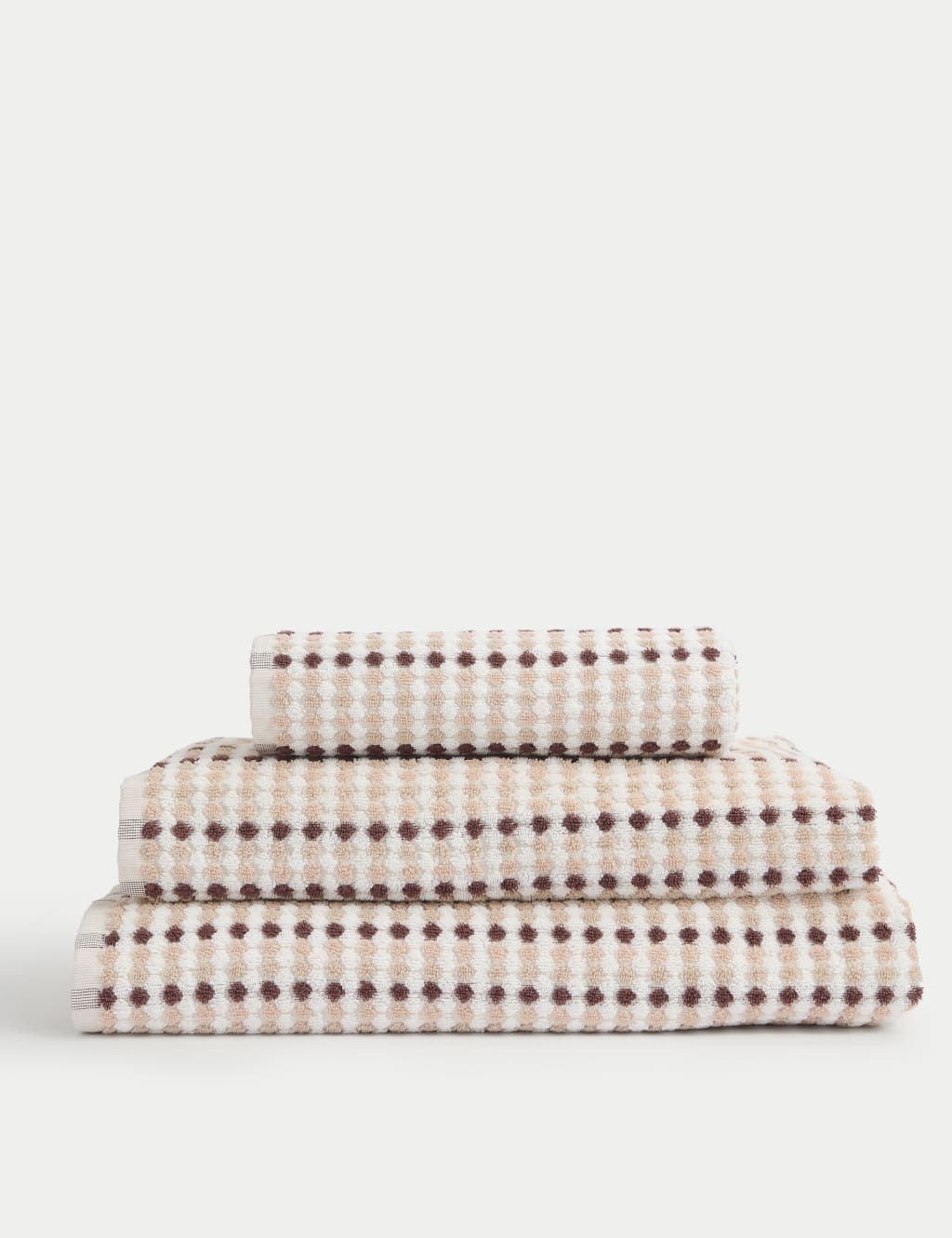 Pure Cotton Spotty Striped Towel