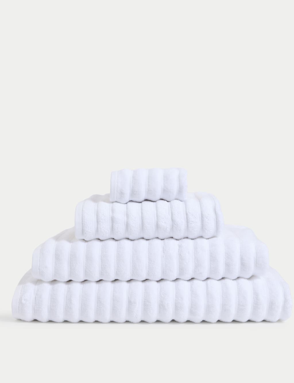 Pure Cotton Super Plush Ribbed Bath Towel