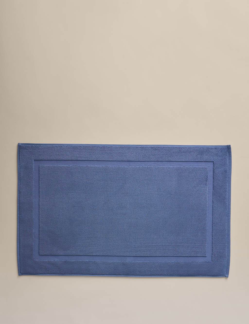 M&S Luxury Egyptian Cotton Bath Mat - Denim Mix