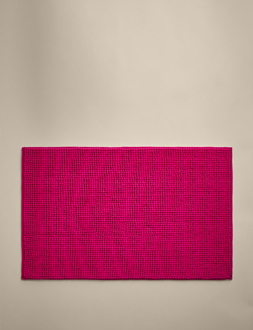 M&S Bobble Bath Mat Raspberry