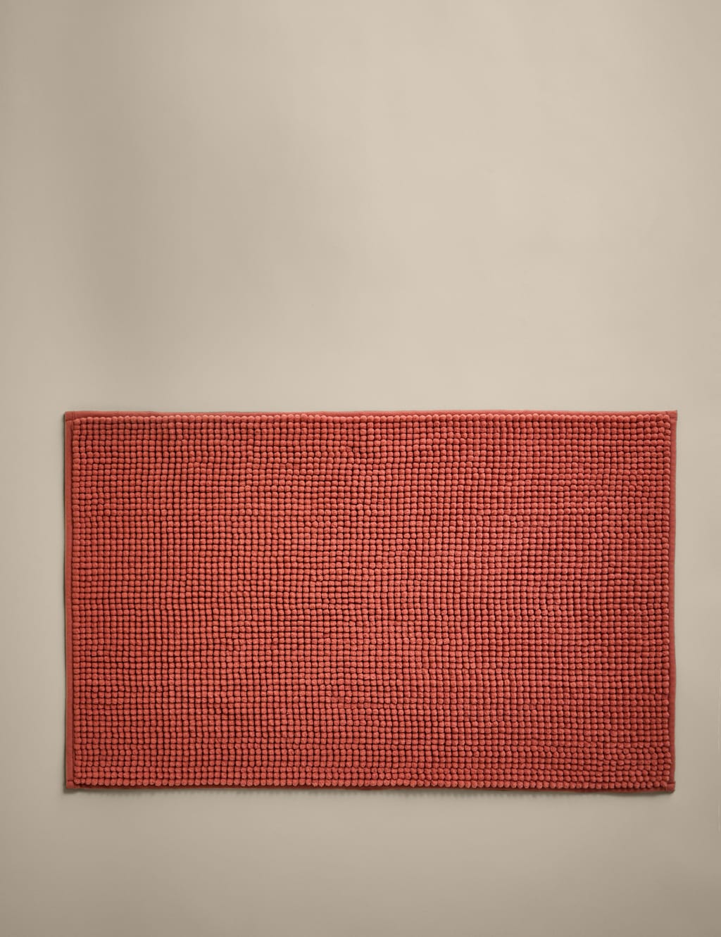 M&S Bobble Bath Mat Terracotta
